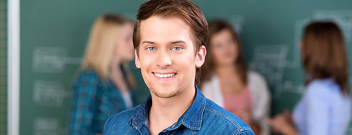 Schüler in Klassenzimmer